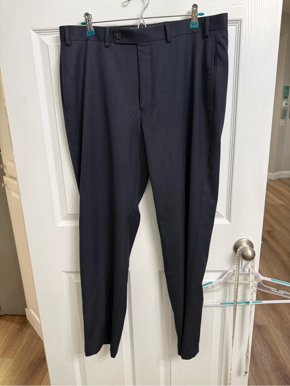 Lauren Ralph Lauren Men’s Dress Pants 36x32 Navy Blue Flat Front Classic